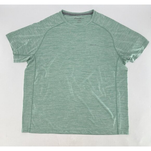 Eddie Bauer Men’s Aqua Green FreeDry Resolution T-Shirt XL Athleisure Comfort - Picture 3 of 7